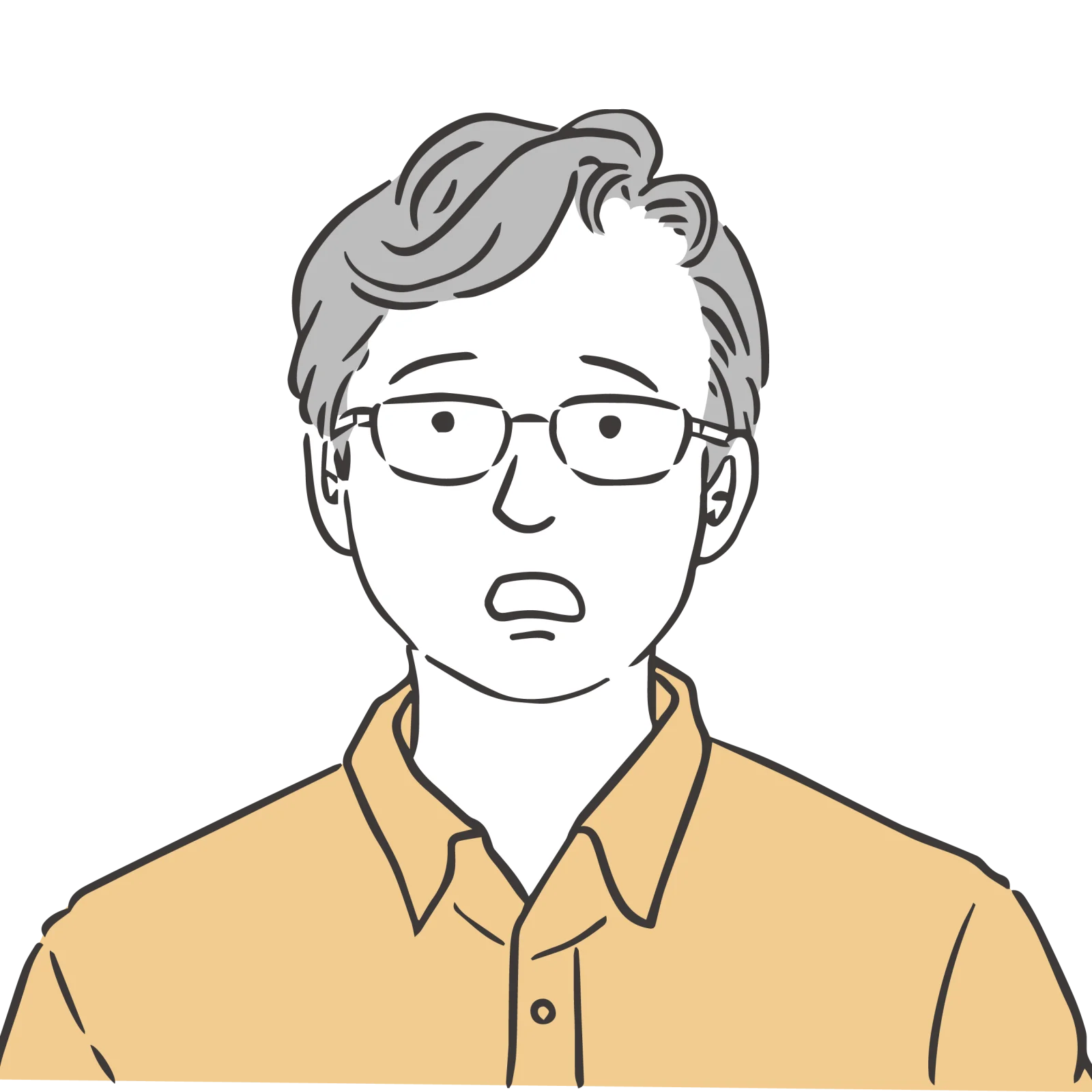 訪問販売で悩む男性